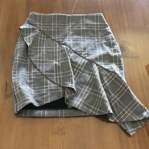 Mini plaid skirt